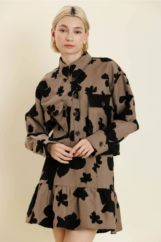 Jacquard Floral Jacket