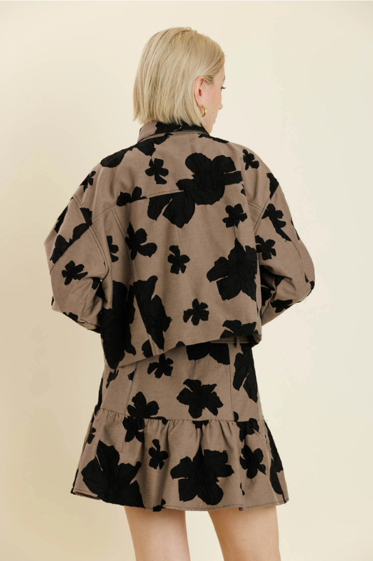 Jacquard Floral Jacket